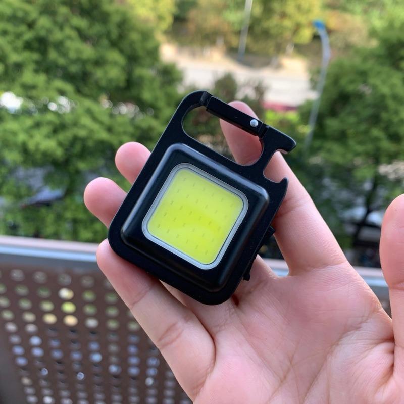 מיני LED מחזיק מפתחות אור מוטיפוציה נייד USB נטען כיס אור עבודה עם חולץ פקקים חיצוני קמפינג דיג טיפוס