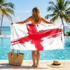 Englische Fußballnationalmannschaft Strandtuch Weiches Mikrofaser-Sommertuch Schnelltrocknendes Saugfähiges Handtuch für Strand Schwimmbad Reisen