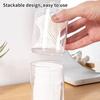 Round Acrylic Cotton Swab Box With Lid Dustproof Makeup Cotton Storage Toothpick Organizer Box