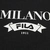 Fila Milano Series Classic Trendy Fashion Sports Versatile Printed Loose Knit Hoodie Men Hoodies F11M545202FBK