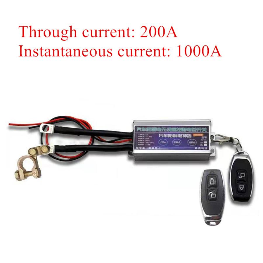 Wireless Remote Control Car Battery Disconnect Cut Off Isolator Master Switches