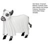 Ghost Cow Shape Metal Resin Handmade Halloween Decor Indoor Outdoor Sculpture Yard Decorative Ornament