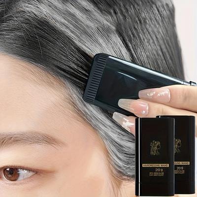 1PC Portable Temporary Hair Dye Stick - Quick Coverage, Long-lasting, Suitable for All Hairstyles, Including Brushes, Quick Hair Color Restoration