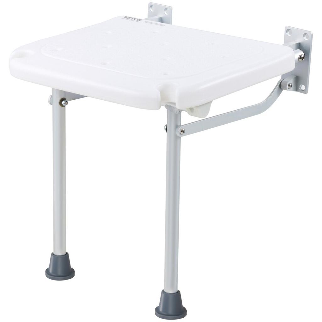 Klappbarer Duschsitz aus PE 40 cm x 37,5 cm Wandmontierte Duschbank 227 kg
