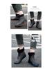 Unisex Wasserdichte Kurze Regenstiefel: Fleecegefüttert, Warm, Rutschfest, Abriebfest, Bequemes Freizeit-Schuhwerk.