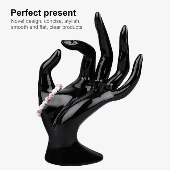 Hand Display Rack Smooth and Flat Decorative Plastic OK Finger Display Stand Hand Model