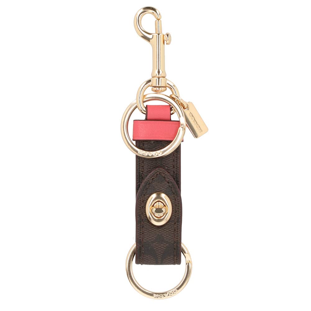 Coach Leather Turnlock Valet Key Fob 49314 IML3A [Used]