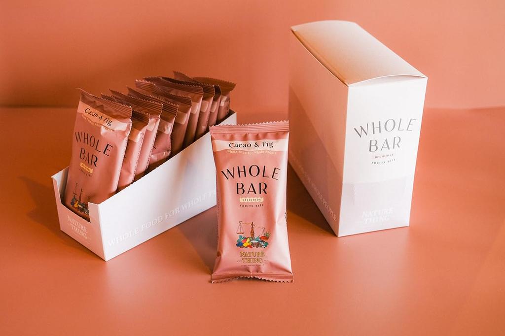 NATURE THING WHOLE BAR Energy Cacao 40g x 12 bars Bar, & Fig,