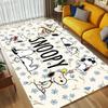 Snoopy Flowers Living Room Nonslip Area Rug Soft Carpet For Bedroom Game Playroom Sofa Office Home Decor Doormat Christmas Gift C926798