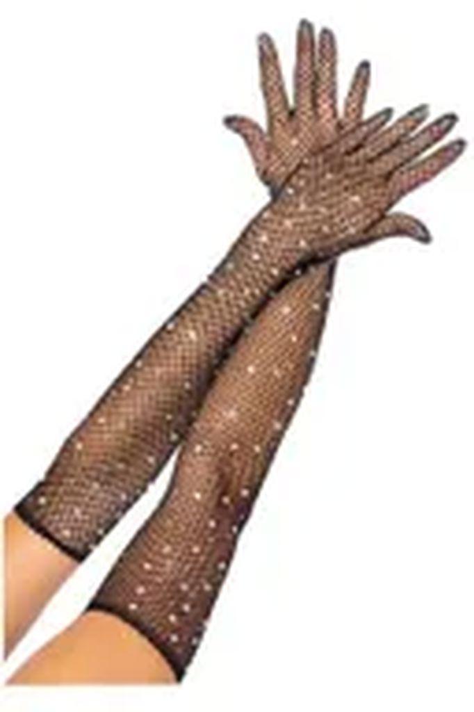 

Перчатки из каменной сетки длиной до руки