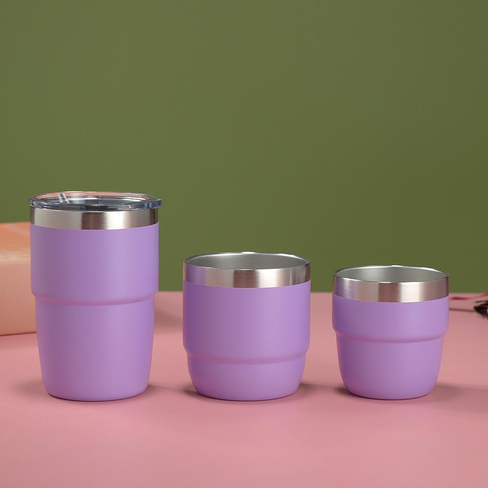 Cross-border 4oz Mini Rambler: Double-layer 304 Stainless Steel Vacuum Insulated Coffee Cup, Hot & Cold