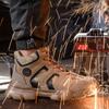 Gray Safety Shoes Men Lightweight Work Boots Safety Steel Toe Shoes Men European Standard Steel Toe Work Shoes Plus Size 38-48