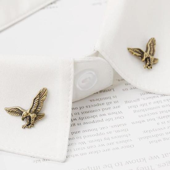 Brooch Men Brooch Eagle Design Lapel Pin with Invisible Buckle