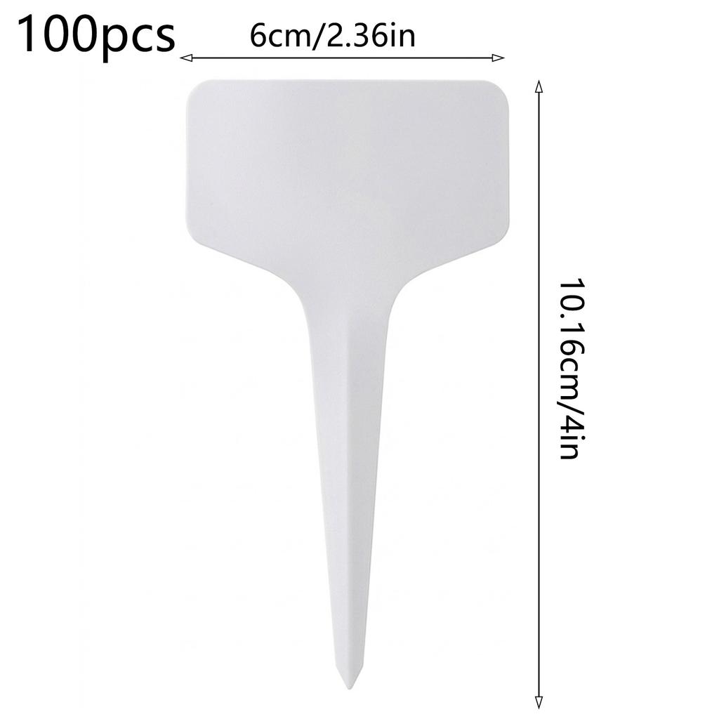 T-Shaped Plastic Seed Markers Labels For Plant Pots Garden Nursery Tool Durable Waterproof UV-Resistant