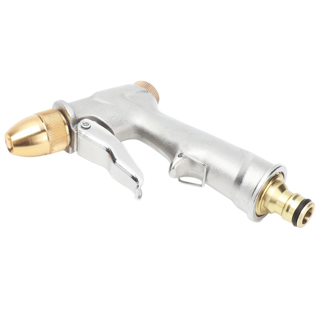 High Pressure Hose Nozzle Metal Handheld Water Nozzle Sprayer for Garden Watering Car Washing