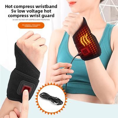Mehrteilige Kostenlose Heiße Kompresse Handgelenkstützband mit Samtinnenseite zum Warmhalten Beinstulpe Maus-Hand USB Elektrische Heizung Handgelenkstütze