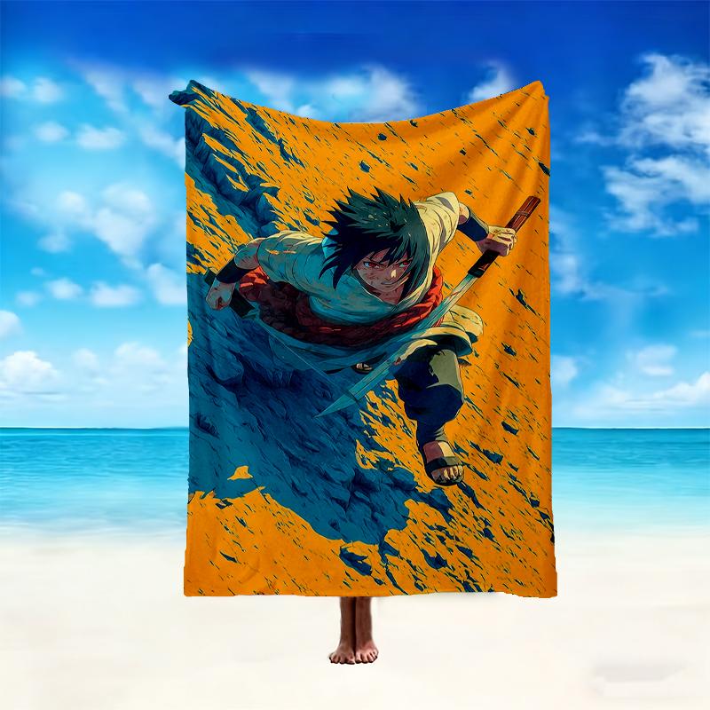 1pc Digital Print Nap Blanket, Naruto Blanket for Home Use, All Season Warmth, Christmas and Valentine's Day Gift Blanket