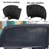 Car Side Window Sunshade UV Protector Front Rear Curtain Sun Shade SUV Black EXV