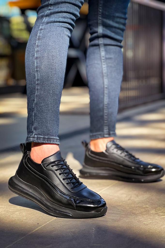 Chekich H Nowa Kolekcja CH2419 But Męski Biały Czarny Brązowy Tan