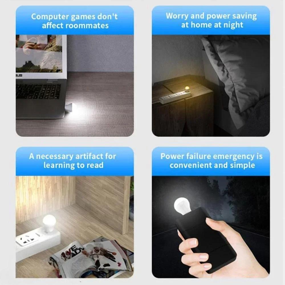 USB Keyboard Light 5V LED Night Light Charger for Laptop Desktop Computer Books Work Lighting Bedroom Table