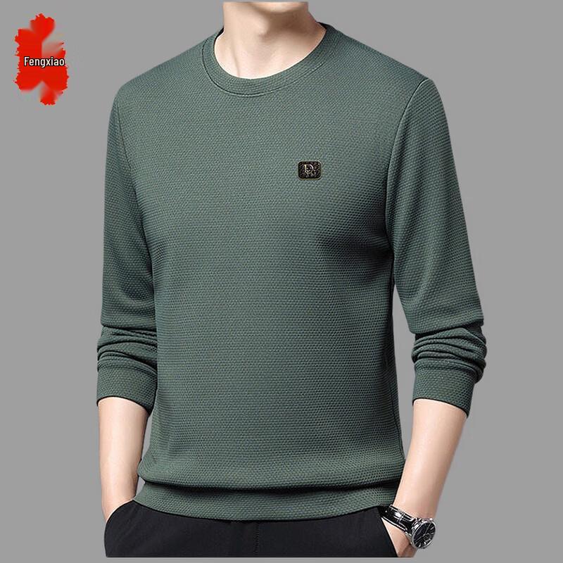 Fengxiao Men s Autumn Winter Crew Neck Sweatshirt L