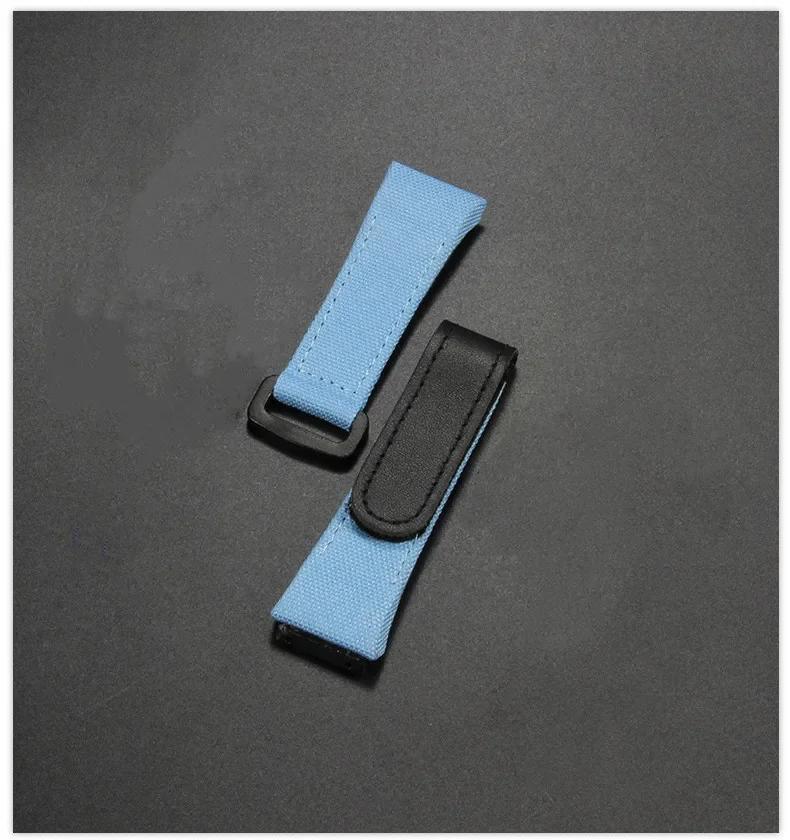 Für RICHARD MILLE RM50 RM53 Nylon-Canvas wasserdicht Herren Uhrenarmband Ringschnalle Leder Armband Schraubstil Uhrenarmband 25mm