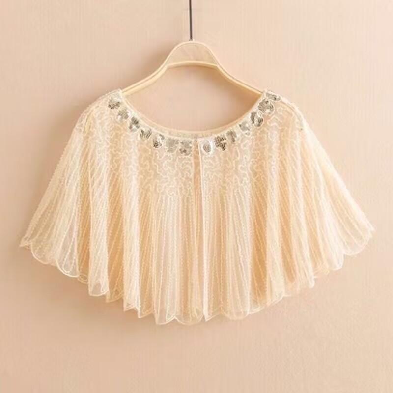 

Высококачественная женская шаль 1920-х годов, вечерняя накидка, винтажная шаль-хлопушка: Вышивка бисером и сетчатый дизайн для вечеринок в стиле Гэтсби! one size шампанского