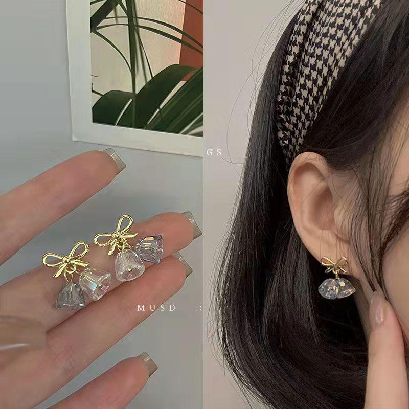 Pendientes de botón de esmalte coreano minimalistas retro en forma de corazón con perlas