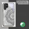Fragrant Golden Mandala suitable for Samsung Galaxy S26 Ultra S20 FE S21 S22+ S23 Plus S24 Ultra 25 Edge black Glass Phone Casee
