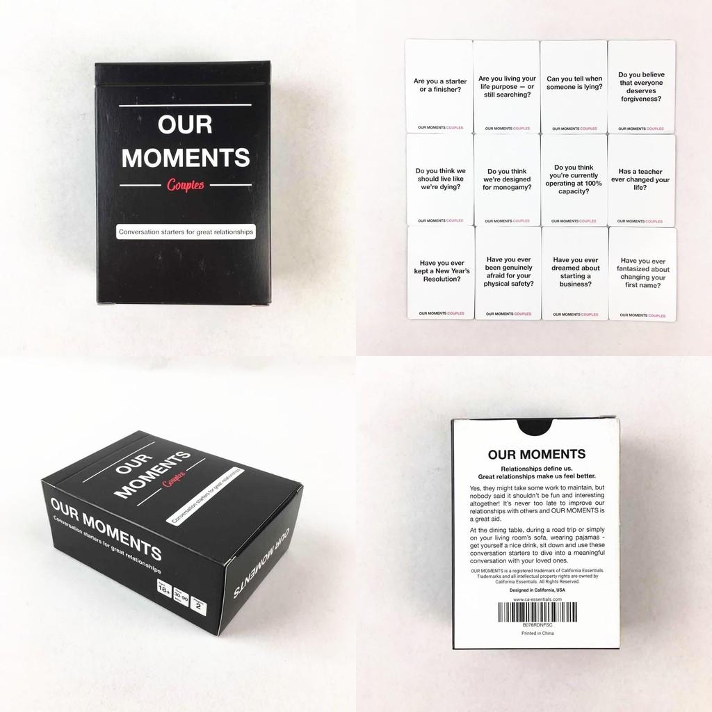 Ons Fun Moments Koppel Desktop Denkkaartspel Voor Verbetert Relaties