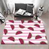 Food W Watermelon Floor Mat Eco  Flannel Doormat Non Slip Odorless Indoor Floor Rug Soft Short Plush Home Mat