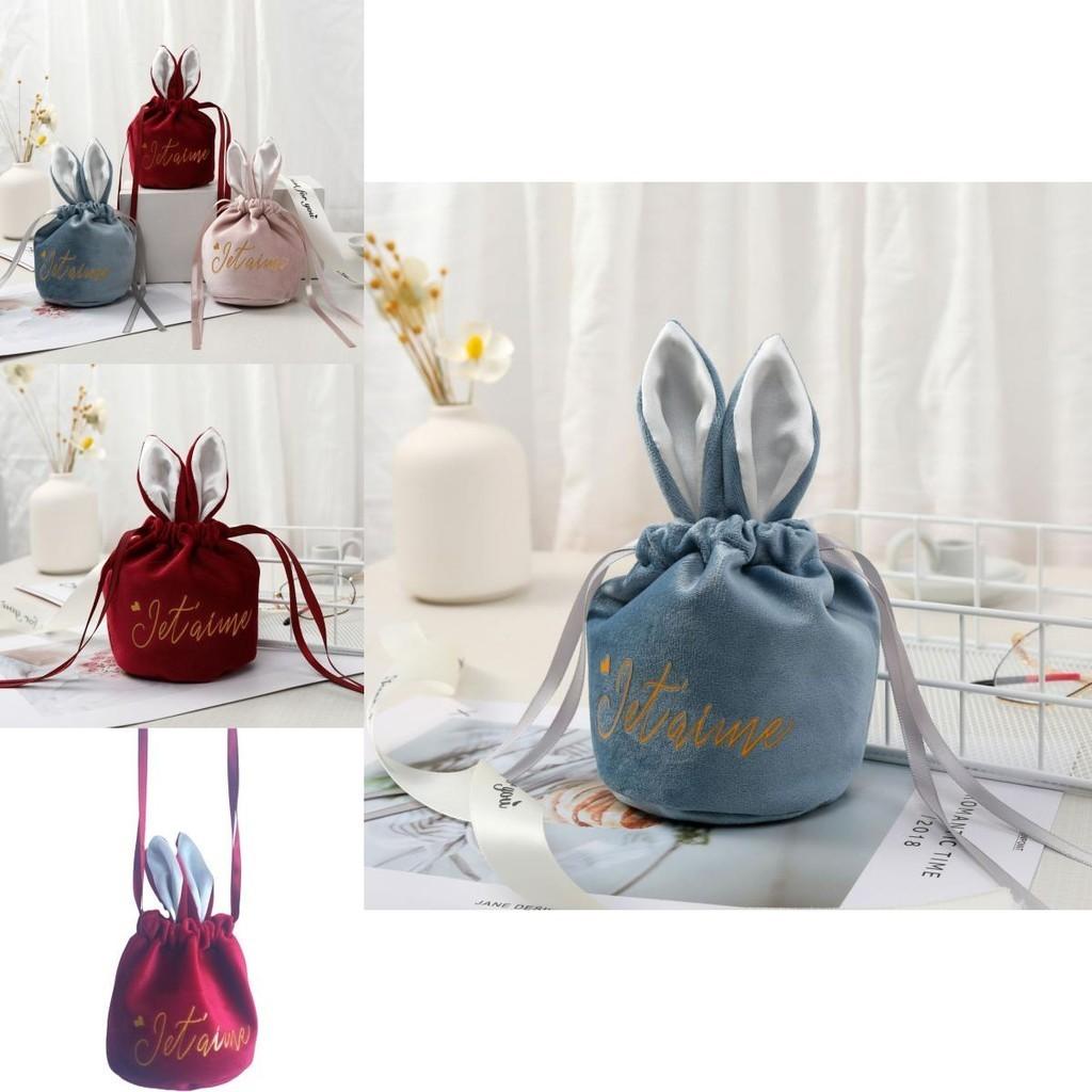Velvet Gift Box With Bunny Ears Card Pineapple Beads