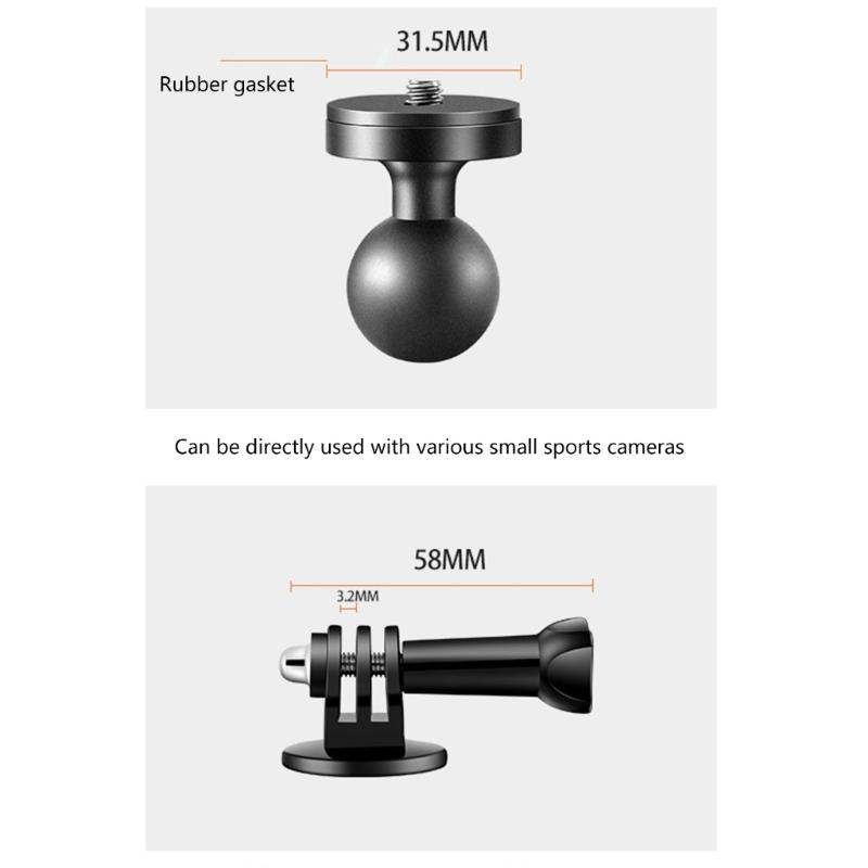 Metal Motorcycle Camera Holder Mount Clip M10/Y-type/Handle Bar Mount Clip Bracket Stable and Secure Recording Solution