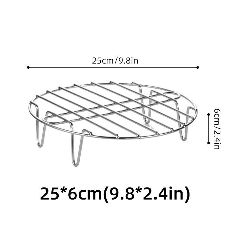 Microwave Oven Empty Grid Stainless Steel  BBQ High Chassis Fried Shelf Bracket Air Fryer Kitchen Cooker Accessories Barbecue