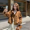 American Retro Women's Suede Trench Coat - 2025 Autumn Fashion Casual Loose Jacket