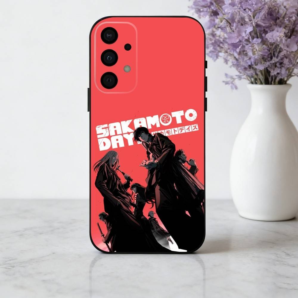 Anime S-Sakamoto-O D-Days phone Case For Samsung Galaxy A73,A72,A71,A70,A53,A52,A51,Others Soft Black Shell