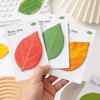 Leaf-Shaped Sticky Notepads Removable Memo Pads Paper Sticker Pads Anti-Forgetting Reminder Note for Home Wall Photo DIY Decoration