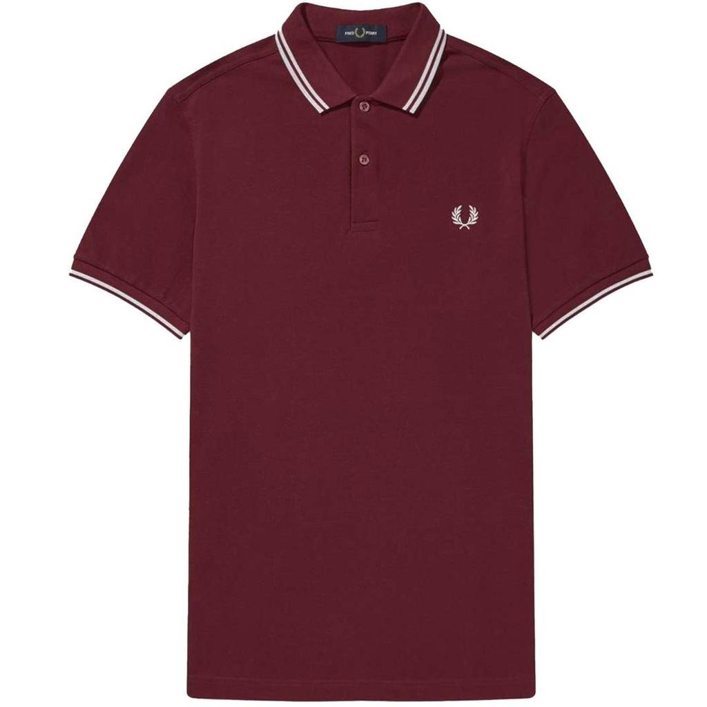 Fred Perry Mens Double Tipped Collar Polo Shirt