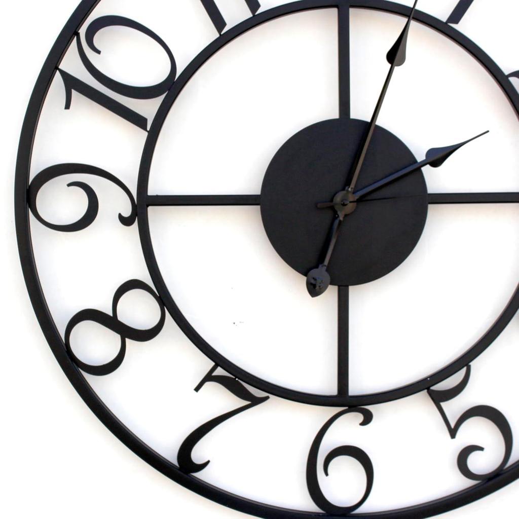 Numeral Designer Modern Wall Watch for Home Décor | Antique Fancy Big Size Modern Wall Watch (M-24 Inch),Black