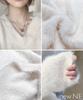 Fluffy Knit Warm Stylish Top for Fall and Loose Summer Long Perfect for and [newNE] Women's V-Neck Sweater, Casual, Fluffy, Pullover, Winter, Simple,