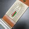 Traditional Wooden Cribbage Board Game Set Fun Table Game 2-4 Player Games Classic Tabletop Game for Family Game Night Travel