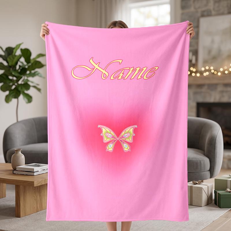 Winx Club Custom Flannel Blankets Soft Warm Cozy Throws for Home Decor Holiday Gifts