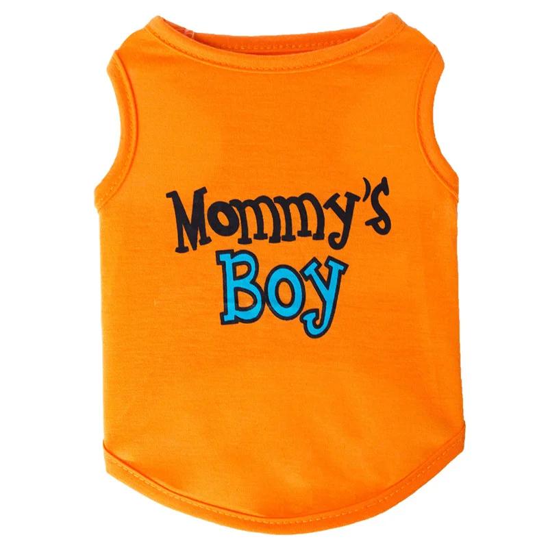 Letter Print Puppy Dog Sleeveless Vest Summer Pet Clothes For Small Dogs Pomeranian Bichon T-shirt Outfits Ropa Para Perros