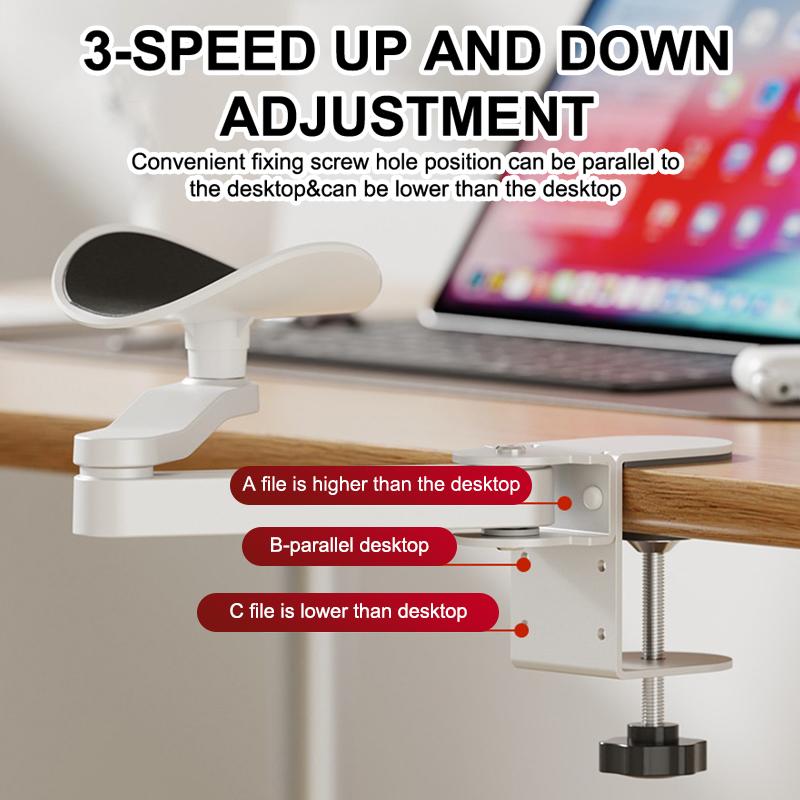 Computertisch Armauflage Ergonomische Armlehne Handgelenkstütze Verstellbar Drehbar Verlängerung Mauspad Armlehnenhalterung Für Zuhause Büro