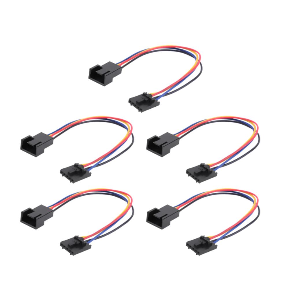 5-20Pcs 5Pin to 4Pin PWM Cooling Fan Power Cable for Dell PC Fan Connector Adapter Converter Extension Cable Wire for Dell