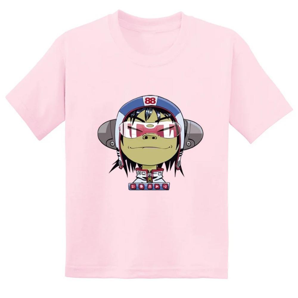 

Teenager Gorillaz Print T-shirts Children Summer Fashion Casual Tops For Boys Girls Kids Comfortable Short Sleeve T-shirts 110