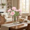 Real Touch Fake Peony Flowers with Stems Peony Bouquet Lifelike Fake Peony Bouquets  Wedding