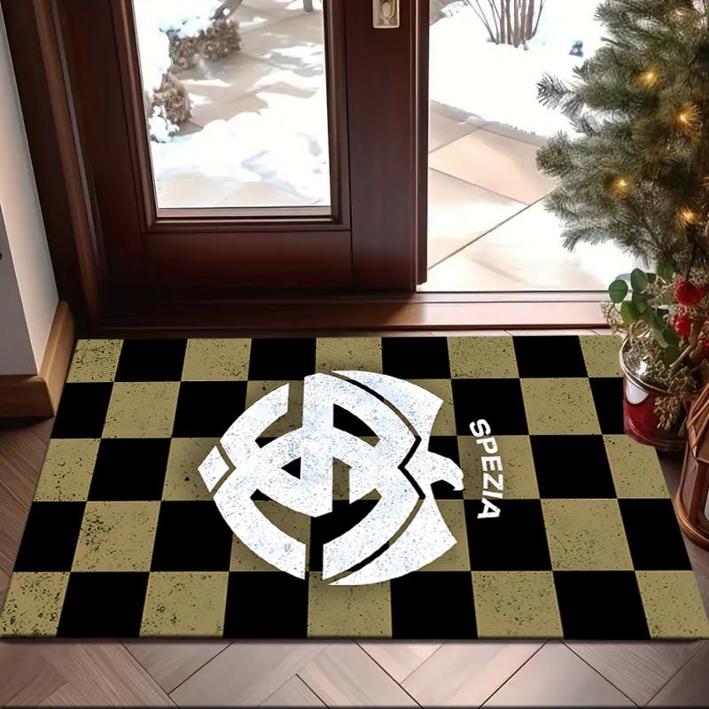 1PC Spe-zia 1906 Emblem Rug Game Carpet, Floor Mat for Bedroom Living Room Entryway Rug, Home Decor Idea Gift for Christmas birthday
