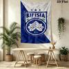 Kifisia FC Wall Tapestry Aesthetic Wall Hanging Printed Fabric Blanket Decorative Tapestries for Bedroom Living Room Home Decor