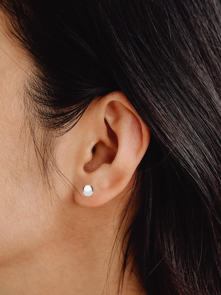 Silver Heart Earrings Small Women' Studs Hearts 925